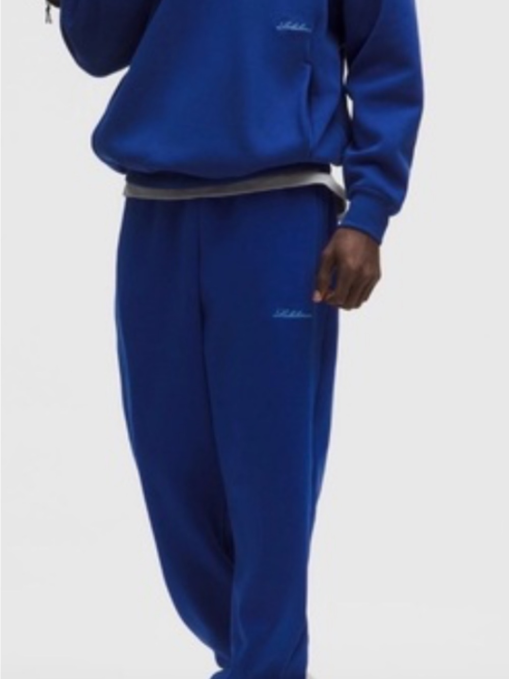 LULULEMON BIG COZY Men's Blue Sweatpants